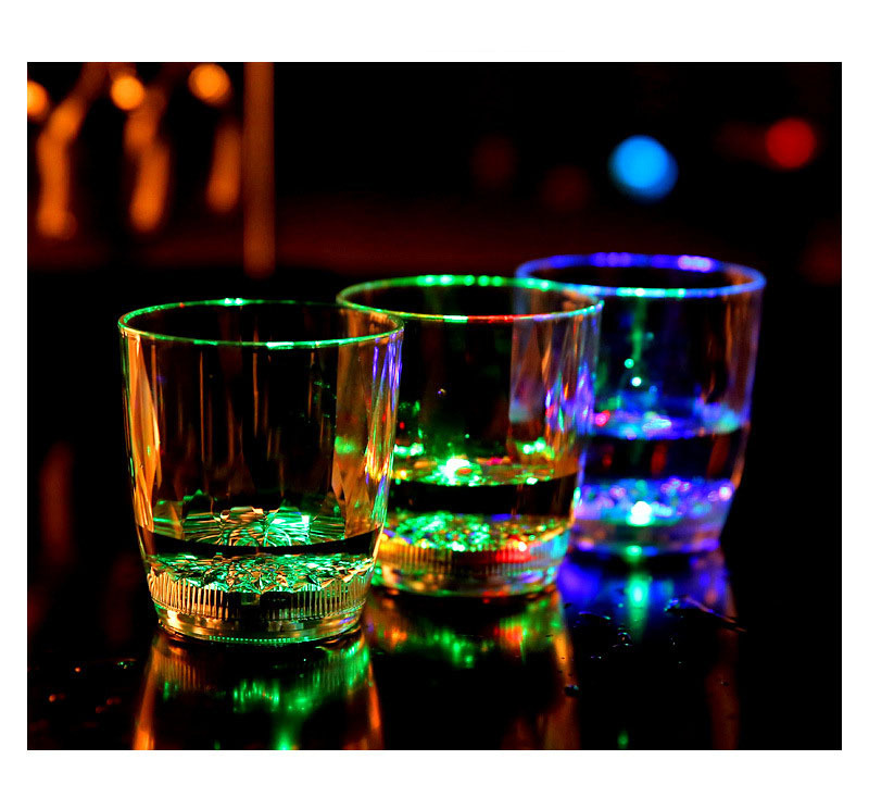 Luminous Cup Water Sensing Flash Beer Steins Water Sensing Cup Luminous Cup Drill Noodle Cup Bar Induction Luminous Cup
