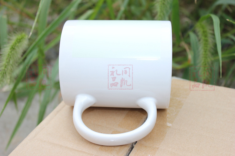 Thermal transfer mug white luminous cup manufacturers selling creative DIY personalized custom printed map
