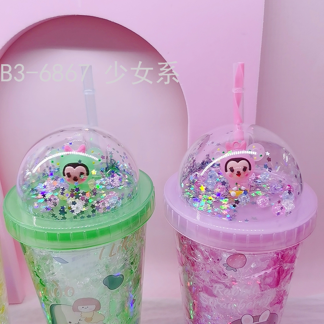 Water Cup Cup Bottom with Light Original Design Girl Ice Cup Luminous Luminous Cup Spot Stock