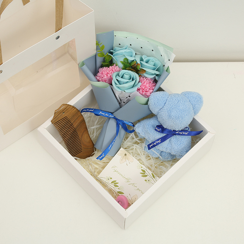 520 Rose Soap Flower Gift Box Practical Gift Valentine's Day Mother's Day Gift Hand Fireworks Display Box 520 Rose Soap Flower Gift Box Practical Gift Valentine's Day Mother's Day Gift Hand Fireworks Display Box