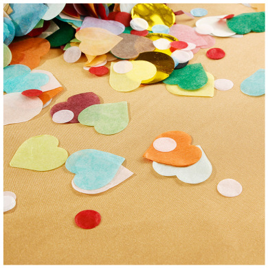 Love Five-Pointed Star round Fireworks Display Filler Paper Scrap Paper Sequins Throwing Atmosphere Props Holiday Party Love Five-Pointed Star round Fireworks Display Filler Paper Scrap Paper Sequins Throwing Atmosphere Props Holiday Party