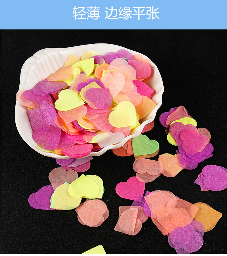 Love Five-Pointed Star round Fireworks Display Filler Paper Scrap Paper Sequins Throwing Atmosphere Props Holiday Party Love Five-Pointed Star round Fireworks Display Filler Paper Scrap Paper Sequins Throwing Atmosphere Props Holiday Party