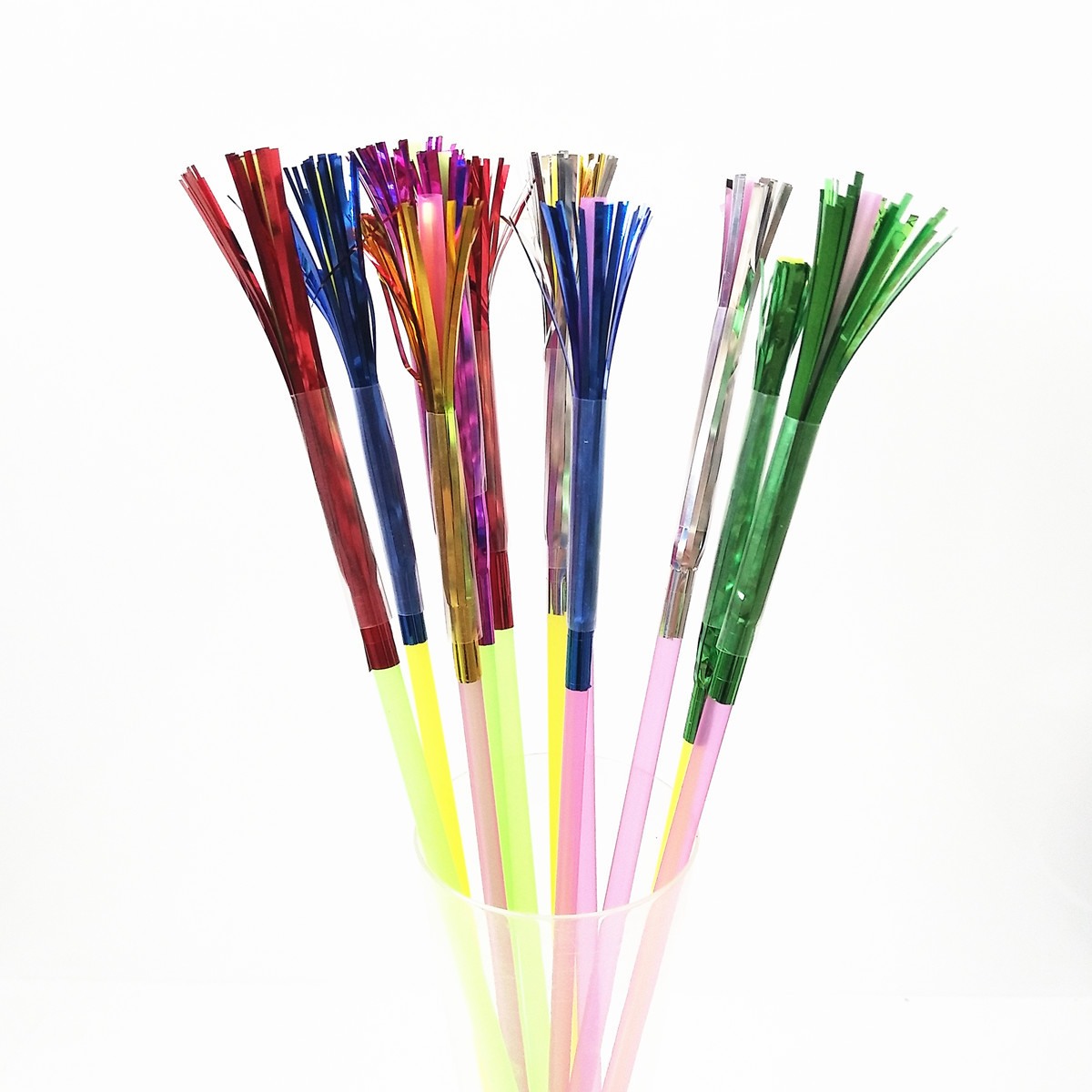 Disposable plastic straw beverage decoration fireworks straw Disposable plastic straw beverage decoration fireworks straw