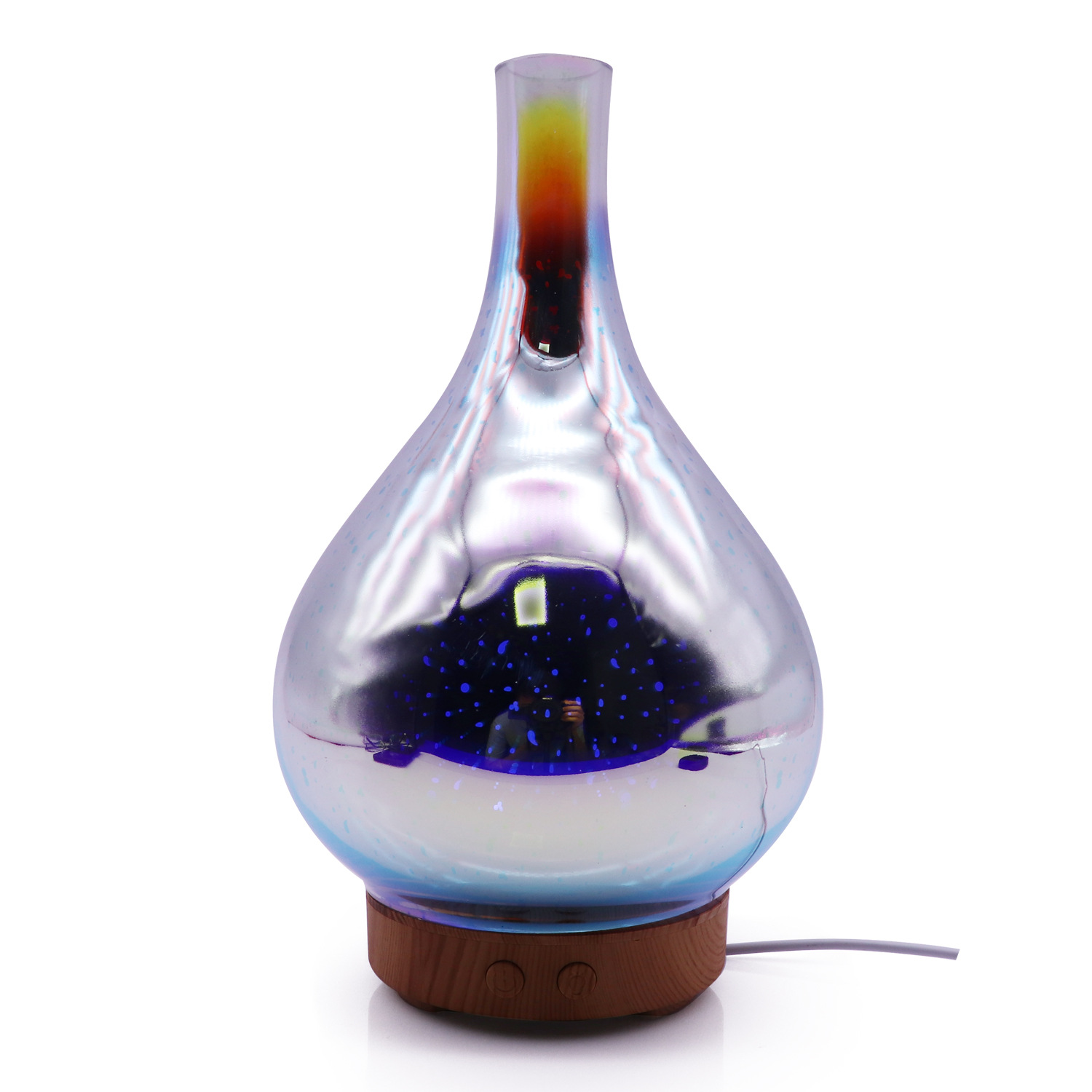 CrossBorder Yamasun 3D Glass Fireworks Essential Oil Colorful Night Light LED Creative Humidifier Aromatherapy Machine