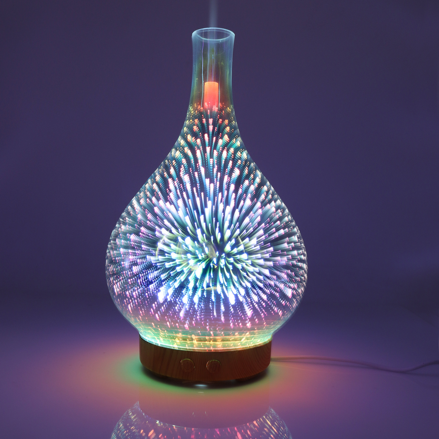 CrossBorder Yamasun 3D Glass Fireworks Essential Oil Colorful Night Light LED Creative Humidifier Aromatherapy Machine CrossBorder Yamasun 3D Glass Fireworks Essential Oil Colorful Night Light LED Creative Humidifier Aromatherapy Machine