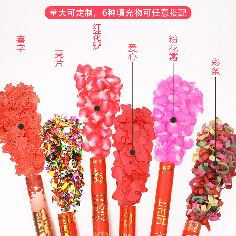 Factory Direct Sales Festival Salute 80cm Handheld Fireworks Tube Wedding Supplies Rotary Salute Wedding Salute