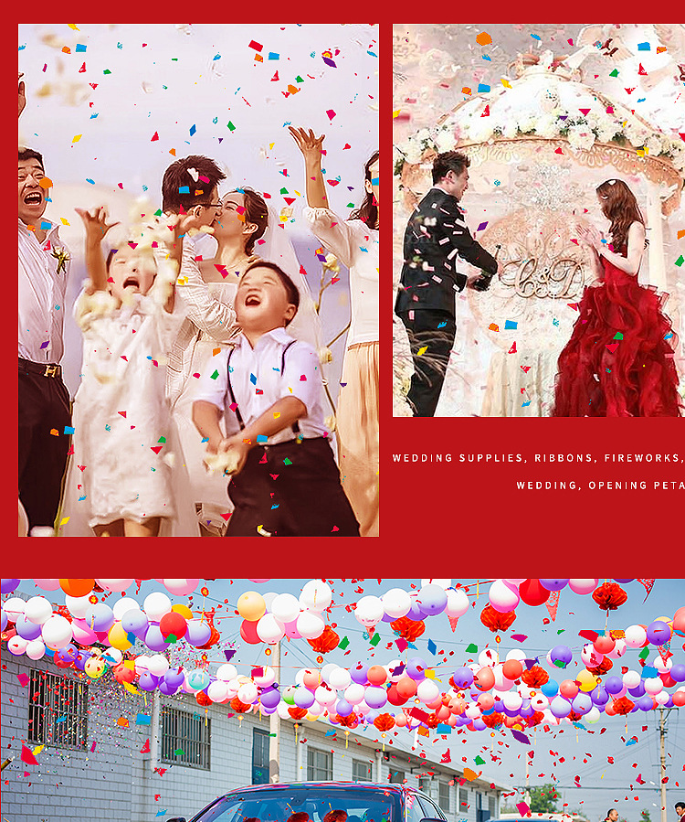 Wedding Marriage Salute Ceremony Opening Ceremony Salute Handheld Fireworks Tube Petal Rain Fireworks Tube Bar Fireworks