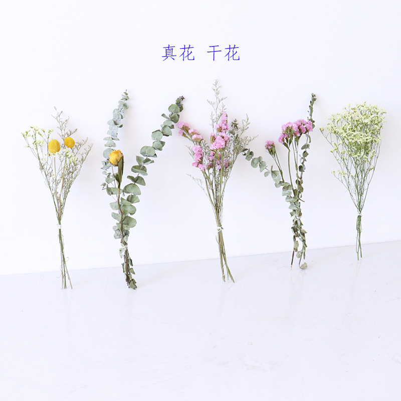 Inserting Flower Hand Fireworks Display Photo Props DIY Limonium Statice Crystal Grass Handmade Real Small Dried Flower
