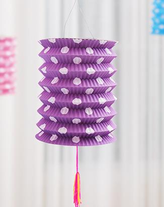 Mid-Autumn Organ wave point paper lantern manufacturers wholesale hanging decorations children DIY telescopic folding
