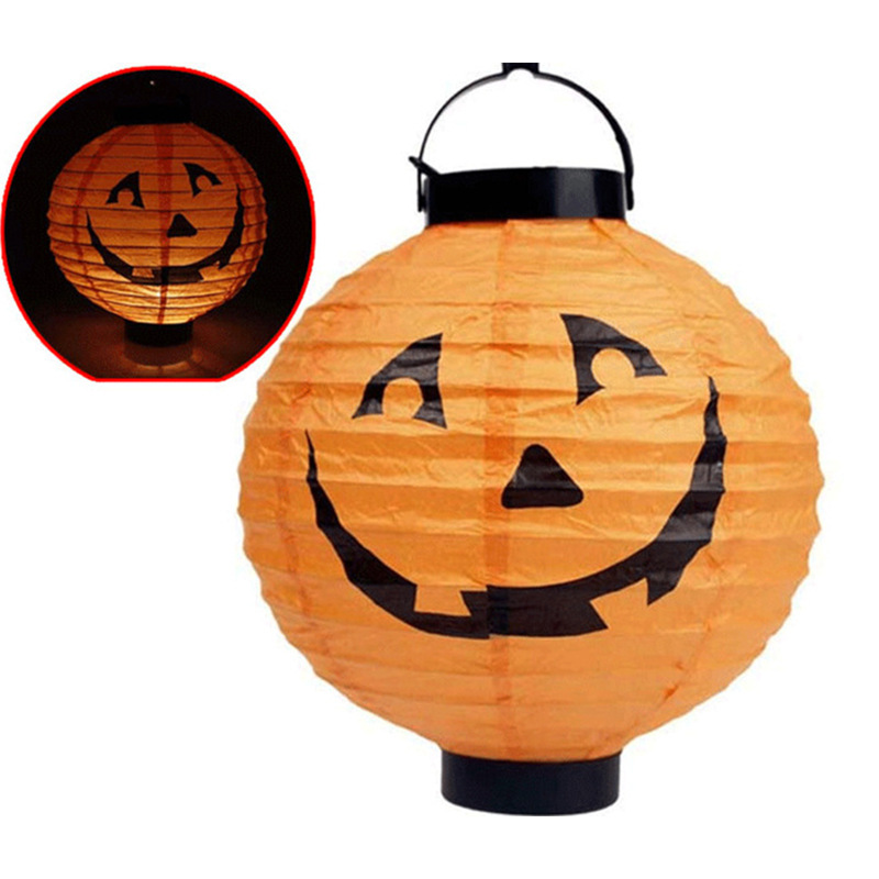 Halloween Halloween to pumpkin Lantern LED box party bar decoration paper lantern Halloween Halloween to pumpkin Lantern LED box party bar decoration paper lantern