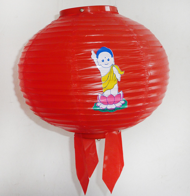 Korean iron mouth plastic lantern design Korean hand-held export paper lanterns outdoor decoration rain