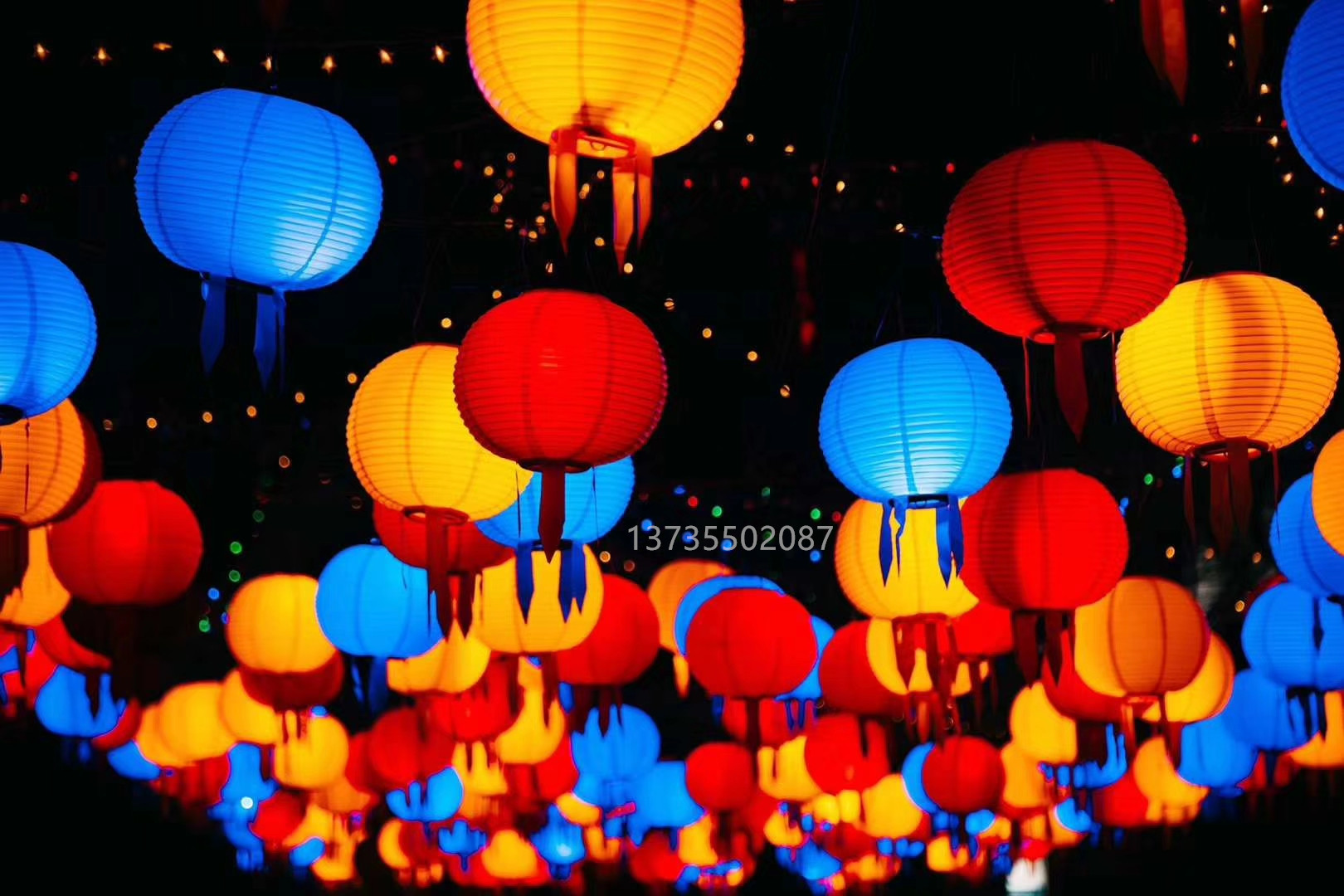 Korean iron mouth plastic lantern design Korean hand-held export paper lanterns outdoor decoration rain