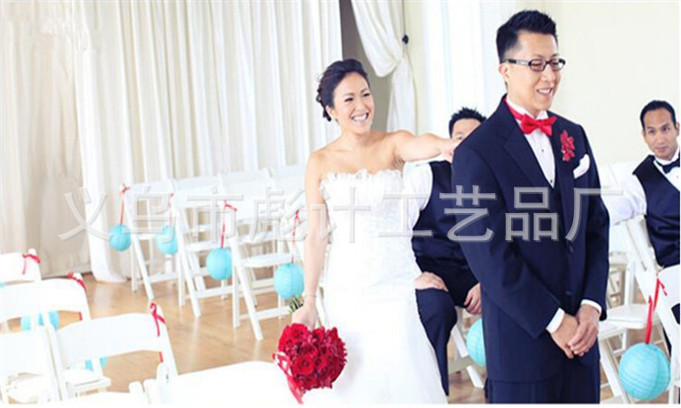 Festival Spring Festival Folding Handmade round Chinese Lantern Wedding Celebration Supplies Decoration Paper Lantern
