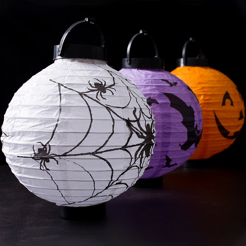 Decoration Halloween Pumpkin Lantern LED Battery Box Lantern Party Bar Decorative Paper Lantern Outlet Paper Lantern Decoration Halloween Pumpkin Lantern LED Battery Box Lantern Party Bar Decorative Paper Lantern Outlet Paper Lantern