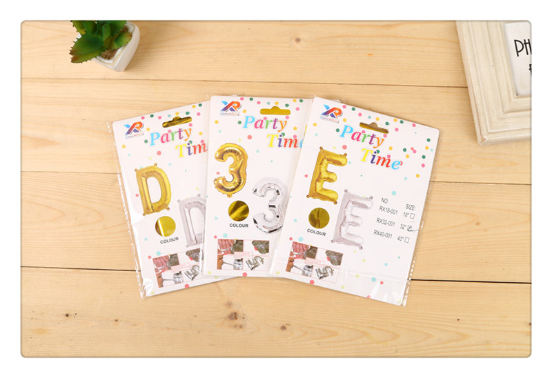 Birthday Party Decoration Party Supplies Children's Aluminum Balloon Cartoon Letters