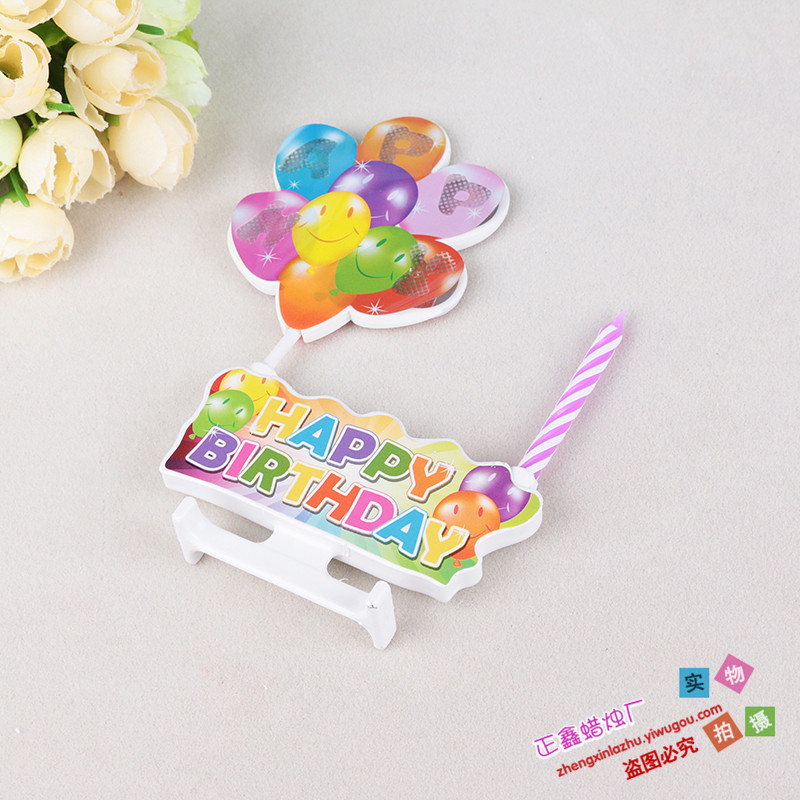 Candle Balloon Candle Cake Candle English Letters Children&#039;s Candle Creative Party Candle