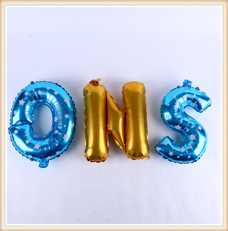 Decorate birthday balloons party a set of congratulations English letters air balloon aluminium coating