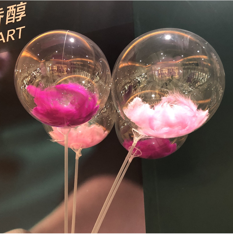 New 20-Inch Transparent Printing Bounce Ball Luminous Balloon Printing Color Spanish Letters Birthday Bounce Ball