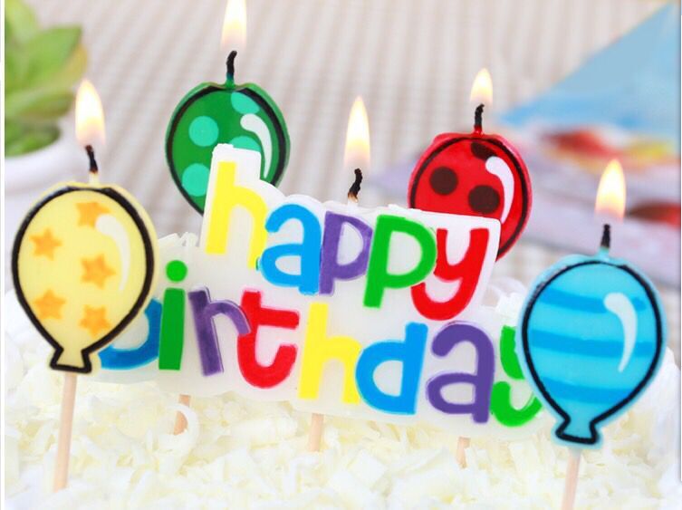 Wholesale birthday cake creative cartoon letters HP yellow box carrying a balloon on birthday baking