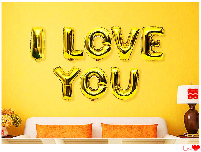 Wedding, birthday, party a variety of letters and digital combination of aluminum film balloon set Wedding, birthday, party a variety of letters and digital combination of aluminum film balloon set