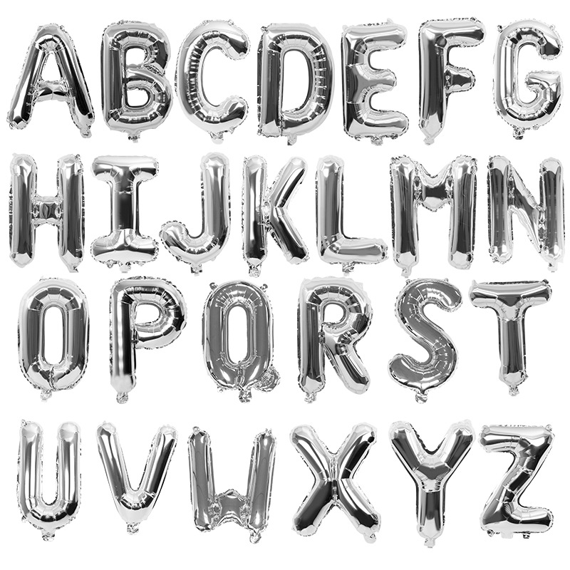 Letter Balloon Birthday Wedding Celebration Wedding Room Decoration Aluminum Film Balloon Wholesale Letters Balloon