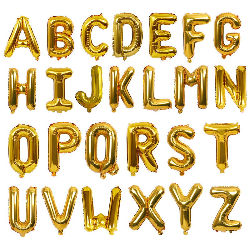 Letter Balloon Birthday Wedding Celebration Wedding Room Decoration Aluminum Film Balloon Wholesale Letters Balloon