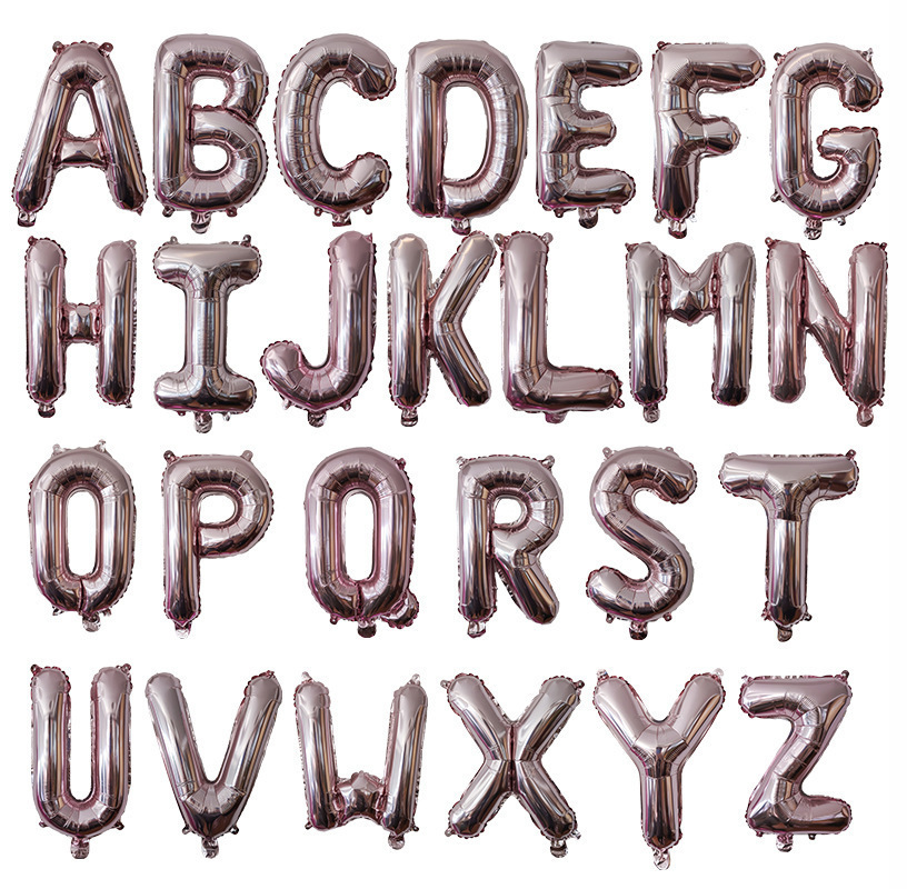 Letter Balloon Birthday Wedding Celebration Wedding Room Decoration Aluminum Film Balloon Wholesale Letters Balloon