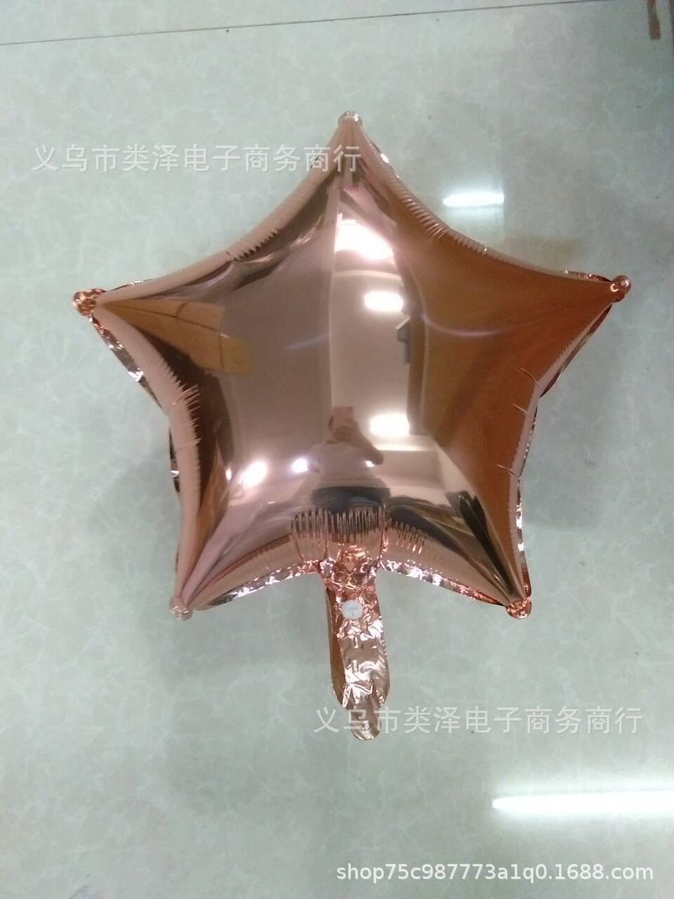 Balloon Rose Gold Rubber Balloons 18-Inch Heart-Shaped Five-Pointed Star Rose Gold Aluminum Film Balloon Letters Balloon