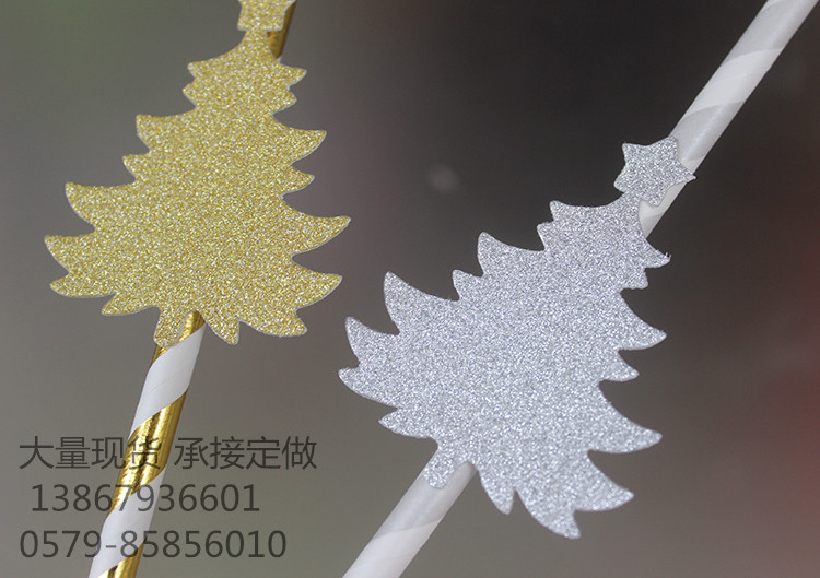 Creative Color Beard Props Straight Paper Straw Banquet Funny Beard Supplies
