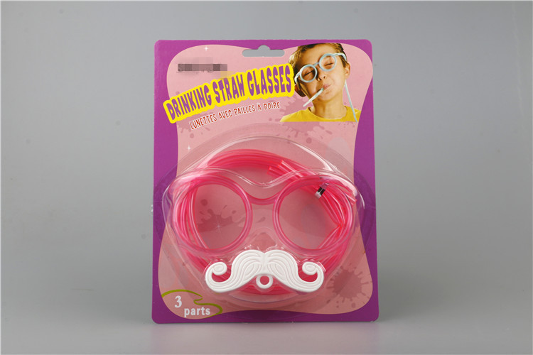 Internet Sensation Straw Pick-up Game Props Glasses Beard Straw Crazy Funny Halloween Party Straw Wholesale