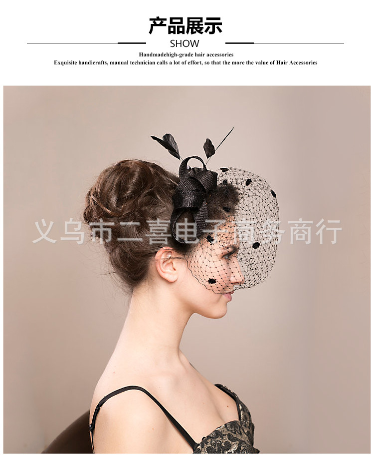 Hair Accessories Wedding Bow Top Hat Head Flower Photo Shoot Feather Cover Face Mesh Head Accessories Headdress Flowers Hair Accessories Wedding Bow Top Hat Head Flower Photo Shoot Feather Cover Face Mesh Head Accessories Headdress Flowers