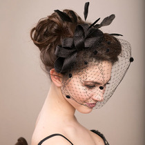 Hair Accessories Wedding Bow Top Hat Head Flower Photo Shoot Feather Cover Face Mesh Head Accessories Headdress Flowers Hair Accessories Wedding Bow Top Hat Head Flower Photo Shoot Feather Cover Face Mesh Head Accessories Headdress Flowers