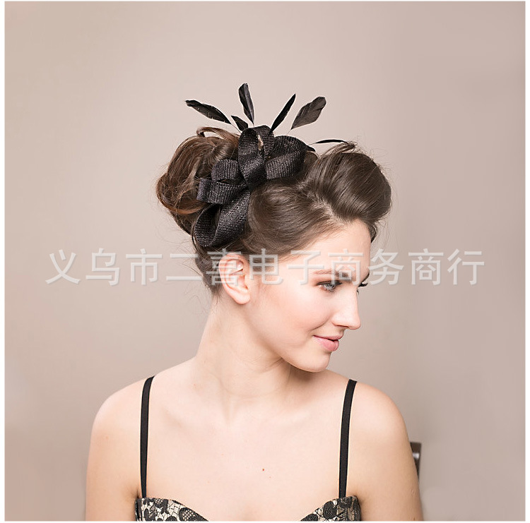 Hair Accessories Wedding Bow Top Hat Head Flower Photo Shoot Feather Cover Face Mesh Head Accessories Headdress Flowers Hair Accessories Wedding Bow Top Hat Head Flower Photo Shoot Feather Cover Face Mesh Head Accessories Headdress Flowers