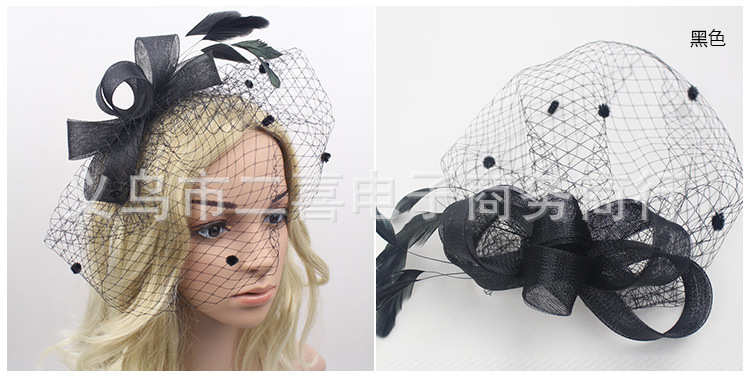 Hair Accessories Wedding Bow Top Hat Head Flower Photo Shoot Feather Cover Face Mesh Head Accessories Headdress Flowers Hair Accessories Wedding Bow Top Hat Head Flower Photo Shoot Feather Cover Face Mesh Head Accessories Headdress Flowers