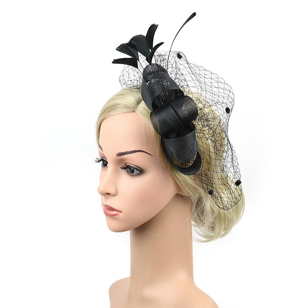 Hair Accessories Wedding Bow Top Hat Head Flower Photo Shoot Feather Cover Face Mesh Head Accessories Headdress Flowers Hair Accessories Wedding Bow Top Hat Head Flower Photo Shoot Feather Cover Face Mesh Head Accessories Headdress Flowers