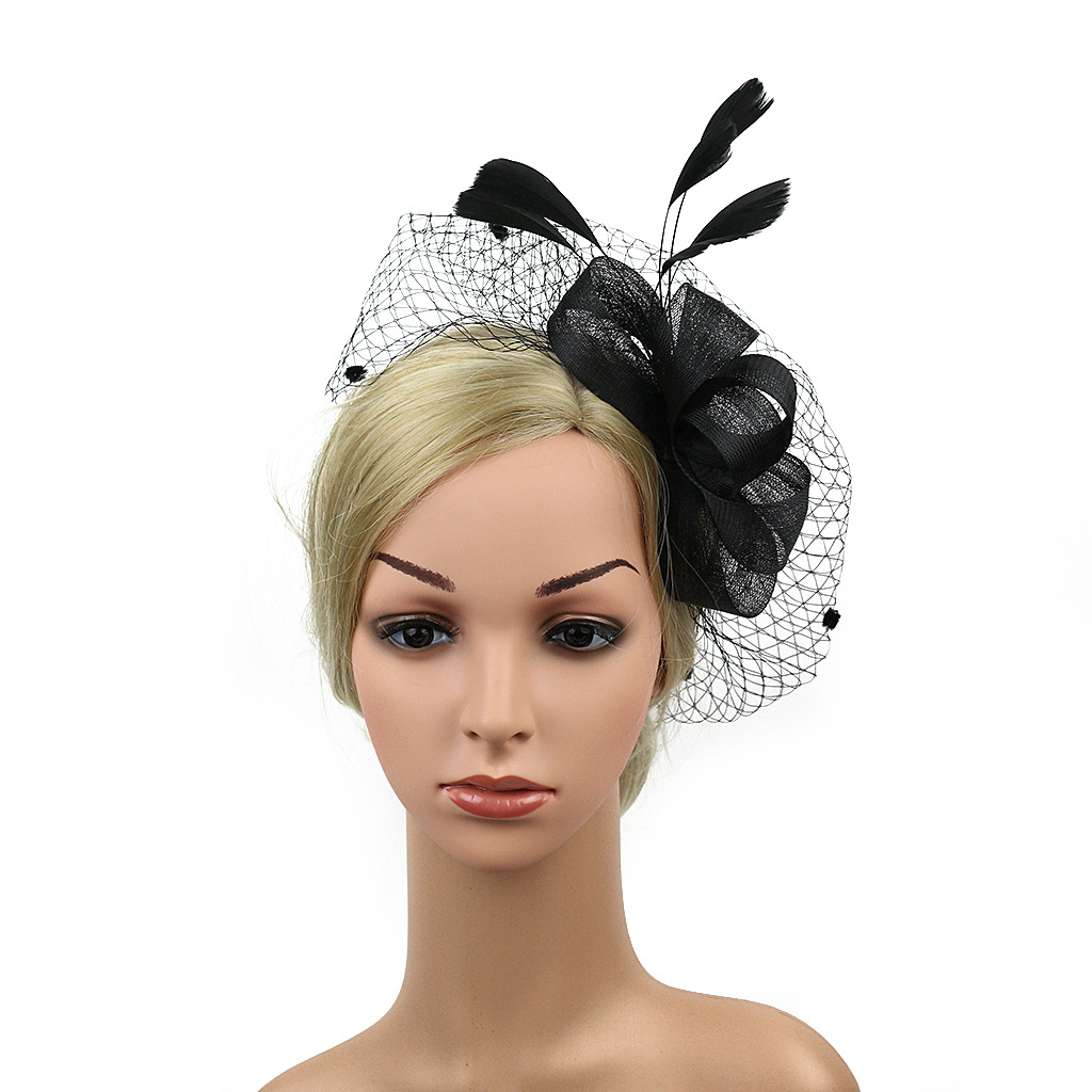 Hair Accessories Wedding Bow Top Hat Head Flower Photo Shoot Feather Cover Face Mesh Head Accessories Headdress Flowers Hair Accessories Wedding Bow Top Hat Head Flower Photo Shoot Feather Cover Face Mesh Head Accessories Headdress Flowers
