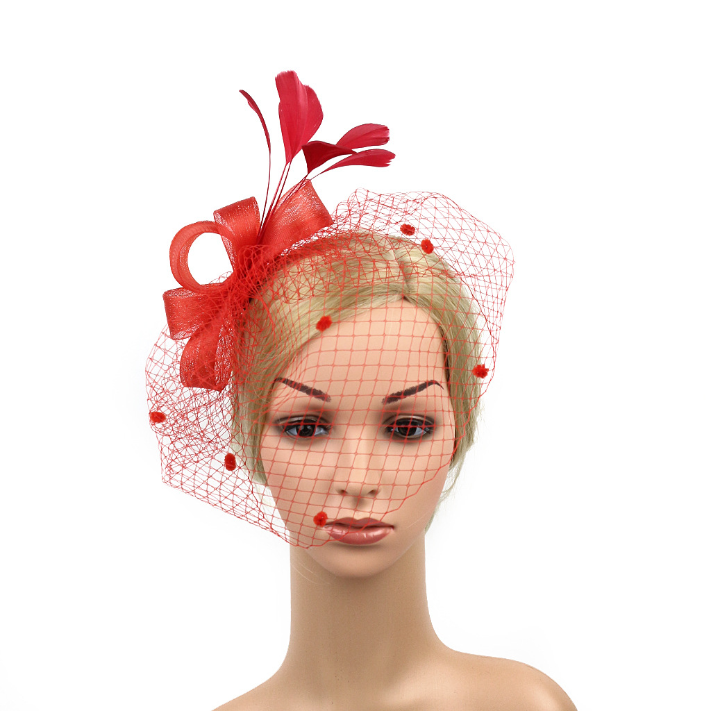 Hair Accessories Wedding Bow Top Hat Head Flower Photo Shoot Feather Cover Face Mesh Head Accessories Headdress Flowers Hair Accessories Wedding Bow Top Hat Head Flower Photo Shoot Feather Cover Face Mesh Head Accessories Headdress Flowers