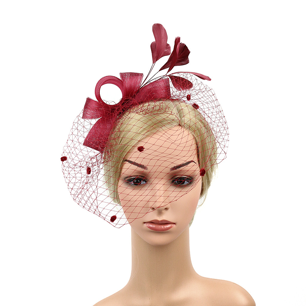 Hair Accessories Wedding Bow Top Hat Head Flower Photo Shoot Feather Cover Face Mesh Head Accessories Headdress Flowers Hair Accessories Wedding Bow Top Hat Head Flower Photo Shoot Feather Cover Face Mesh Head Accessories Headdress Flowers