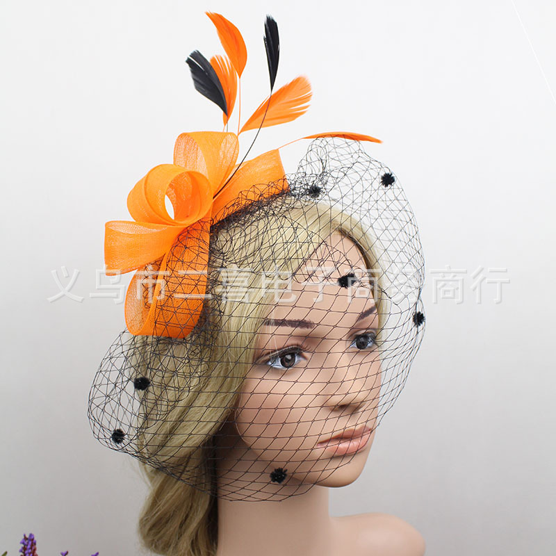 Hair Accessories Wedding Bow Top Hat Head Flower Photo Shoot Feather Cover Face Mesh Head Accessories Headdress Flowers Hair Accessories Wedding Bow Top Hat Head Flower Photo Shoot Feather Cover Face Mesh Head Accessories Headdress Flowers