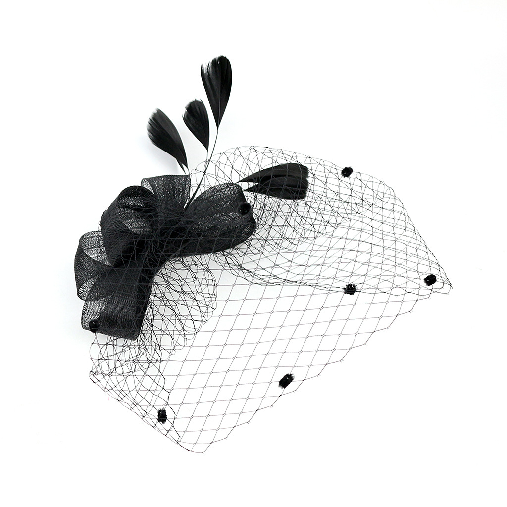 Hair Accessories Wedding Bow Top Hat Head Flower Photo Shoot Feather Cover Face Mesh Head Accessories Headdress Flowers Hair Accessories Wedding Bow Top Hat Head Flower Photo Shoot Feather Cover Face Mesh Head Accessories Headdress Flowers