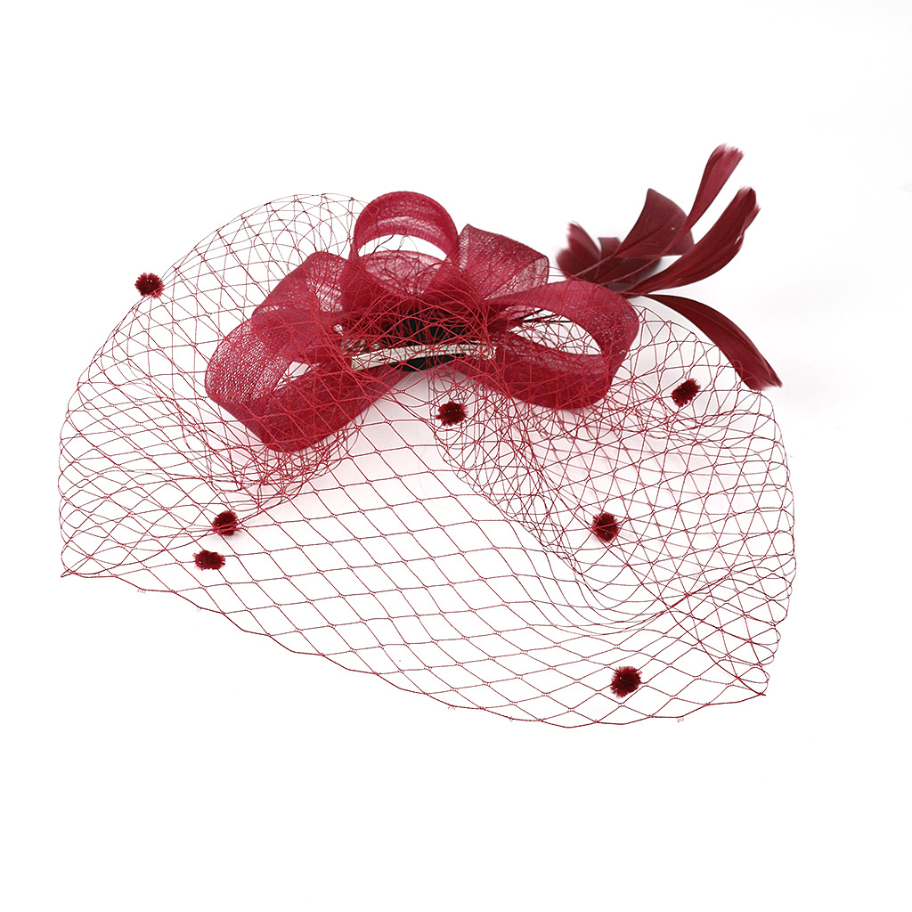 Hair Accessories Wedding Bow Top Hat Head Flower Photo Shoot Feather Cover Face Mesh Head Accessories Headdress Flowers Hair Accessories Wedding Bow Top Hat Head Flower Photo Shoot Feather Cover Face Mesh Head Accessories Headdress Flowers