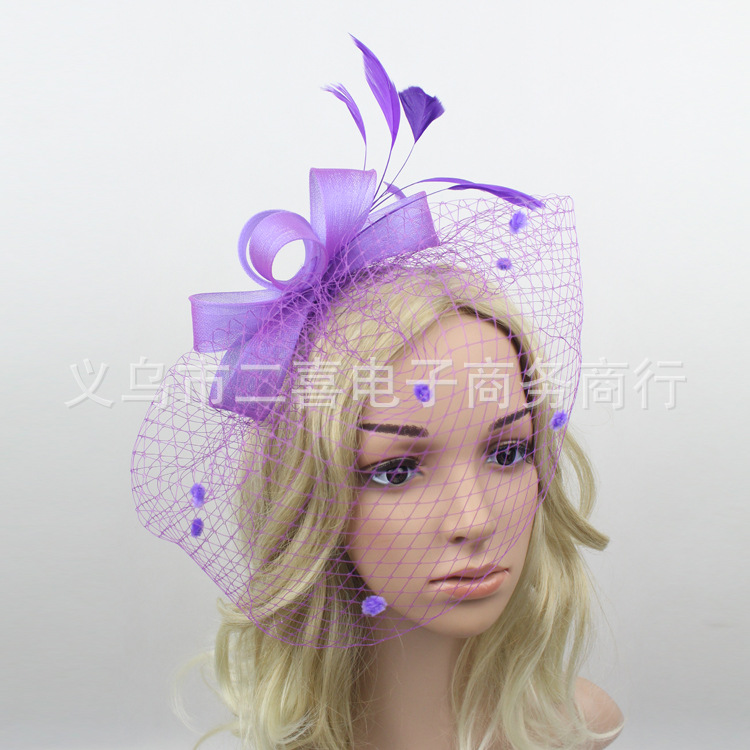 Hair Accessories Wedding Bow Top Hat Head Flower Photo Shoot Feather Cover Face Mesh Head Accessories Headdress Flowers Hair Accessories Wedding Bow Top Hat Head Flower Photo Shoot Feather Cover Face Mesh Head Accessories Headdress Flowers