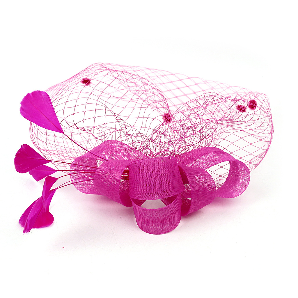 Hair Accessories Wedding Bow Top Hat Head Flower Photo Shoot Feather Cover Face Mesh Head Accessories Headdress Flowers Hair Accessories Wedding Bow Top Hat Head Flower Photo Shoot Feather Cover Face Mesh Head Accessories Headdress Flowers