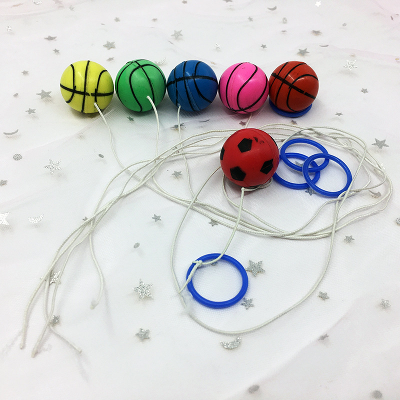 Ground toy with bungee ball wrist thrower throws toy ball twist egg ball