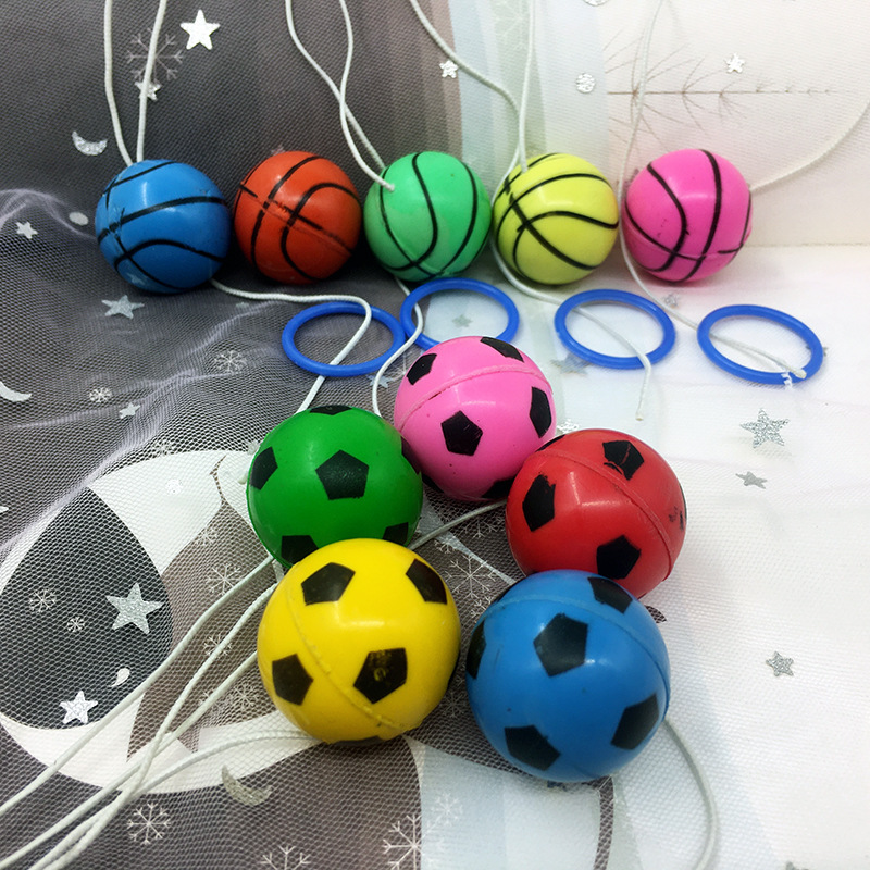 Ground toy with bungee ball wrist thrower throws toy ball twist egg ball