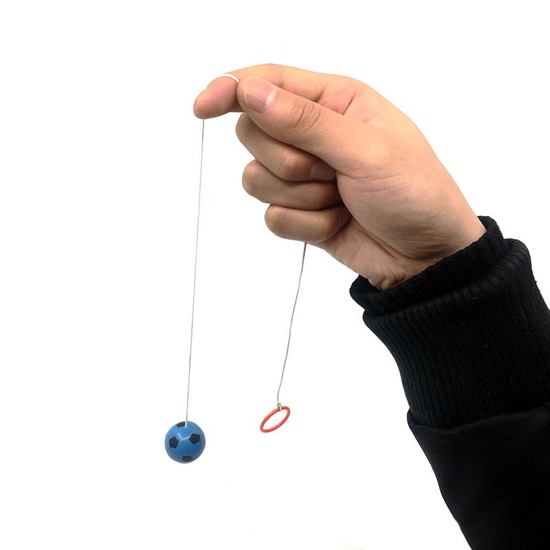 Ground toy with bungee ball wrist thrower throws toy ball twist egg ball