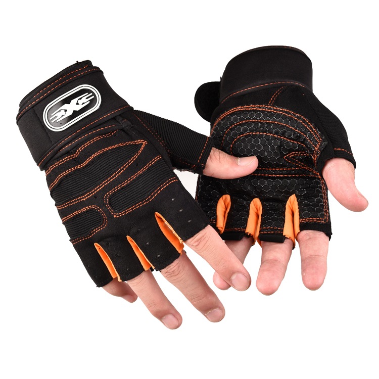 Men and Women Breathable NonSlip WearResistant Weightlifting Sports Equipment Dumbbell Equipment Lengthened Wrist Gloves