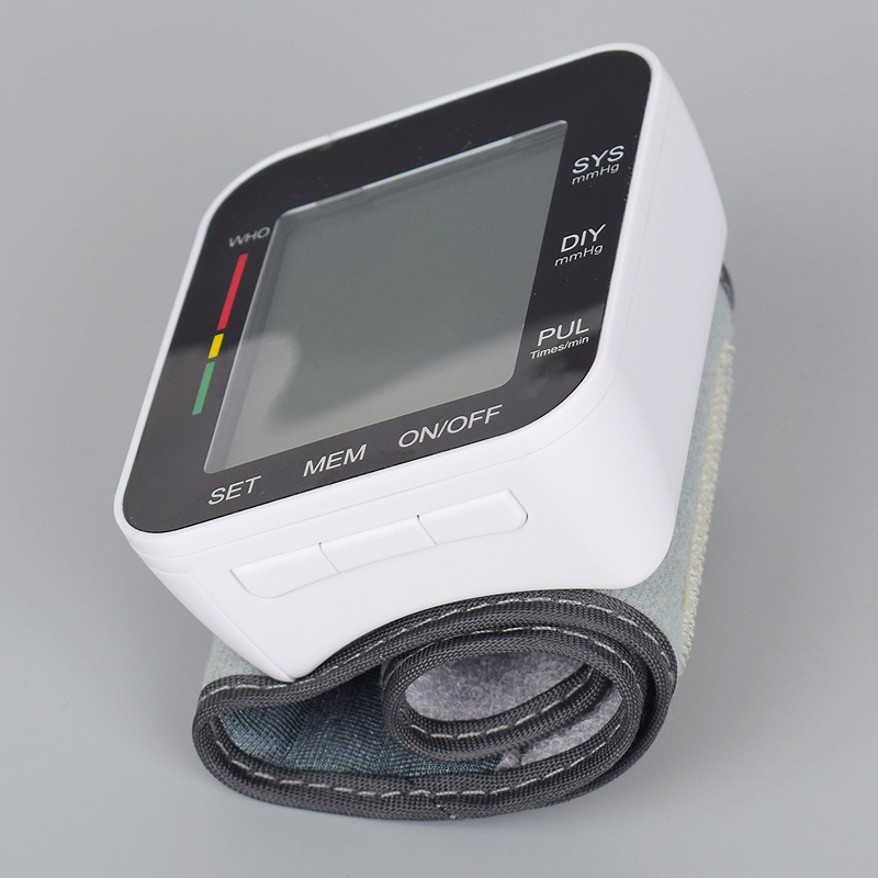 Rechargeable Electronic Sphygmomanometer Chinese and English Wrist Voice Measuring Instrument Gift Labeling Processing Rechargeable Electronic Sphygmomanometer Chinese and English Wrist Voice Measuring Instrument Gift Labeling Processing