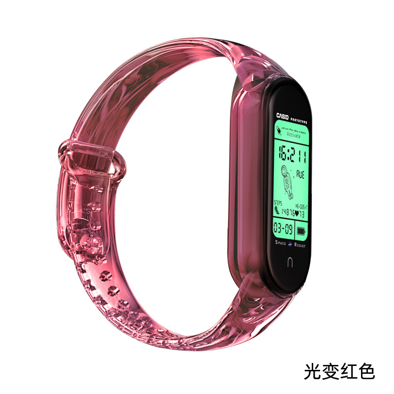 for Xiaomi Bracelet 5 Strap Xiaomi 4 LightChanging MultiColor Smart Watch Strap LightChanging Wrist Strap in Stock