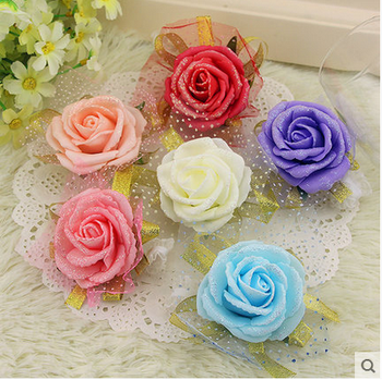 PE wrist flower wedding bridesmaid elegant brides get married sisters hand wrist flower flowers foam accessories
